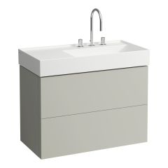 LAUFEN Kartell LAUFEN Skrinka pod umývadlo, s 2 zásuvkami, vrátane zásuvkového organizéra, pre umývadlo H810339, 880x450x600 mm, Kamienky šedé 641, H4076080336411