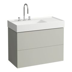 LAUFEN Kartell LAUFEN Skrinka pod umývadlo, s 2 zásuvkami, vrátane zásuvkového organizéra, pre umývadlo H810338, 880x450x600 mm, Kamienky šedé 641, H4076180336411