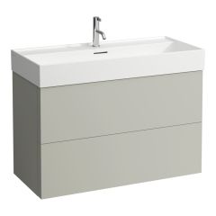 LAUFEN Kartell LAUFEN Skrinka pod umývadlo, s 2 zásuvkami, pre umývadlo H810337, 985x450x600 mm, Kamienky šedé 641, H4076320336411