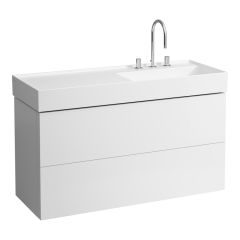 LAUFEN Kartell LAUFEN Skrinka pod umývadlo, s 2 zásuvkami, pre umývadlo 813333, 1180x450x600 mm, Biela matná 640, H4076490336401