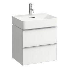 LAUFEN SPACE Skrinka pod umývadlo, s 2 zásuvkami, pre umývadlo 810282, 535x410x520 mm, Tmavý brest, tmavohnedá hliníková rúčka 103, H4101221601031