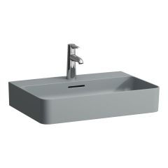 LAUFEN VAL Umývadlo bez otvrou pre batériu s prepadom, SaphirKeramik, 600x420 mm, farba Grafit mat, H8102837581091