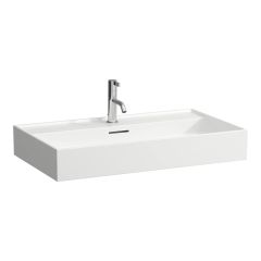 LAUFEN Kartell LAUFEN Umývadlo s tromi otvormi pre batériu s prepadom, 800x460 mm, farba Biela, H8103360001081