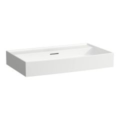 LAUFEN Kartell LAUFEN Umývadlo bez otvrou pre batériu s prepadom, 800x460 mm, farba Biela, H8103360001091