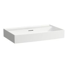 LAUFEN Kartell LAUFEN Umývadlo bez otvrou pre batériu s prepadom, 800x460 mm, farba Biela LCC, H8103364001091