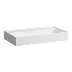 LAUFEN Kartell LAUFEN Umývadlo bez otvoru pre batériu, bez prepadu, 800x460 mm, farba Biela matná, H8103367571121
