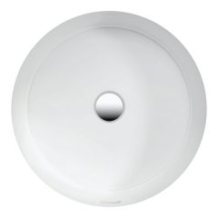 LAUFEN LIVING BY LAUFEN Vstavané umývadlo bez otvrou pre batériu, s prepadom, obojstranne glazované, 400x400 mm, farba Biela matná, H8134387571551