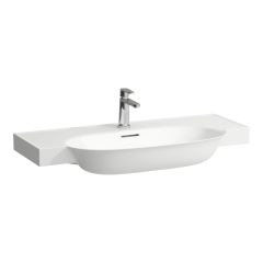 LAUFEN THE NEW CLASSIC Umývadlo do nábytku s tromi otvormi pre batériu s prepadom, SaphirKeramik, 1000x480 mm, farba Ornamental, H813857R031081