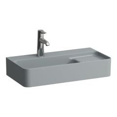 LAUFEN VAL Umývadielko s jedným otvorom pre batériu, bez prepadu, SaphirKeramik, 600x310 mm, farba Grafit mat, H8152857581111