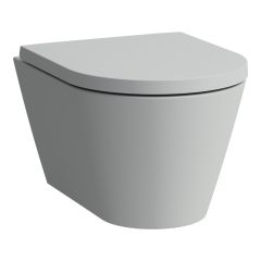 LAUFEN Kartell LAUFEN, Závesné WC, Rimless/compact, hlboké splachovanie, Šedá matná 759, 490x370 mm, H8203337590001