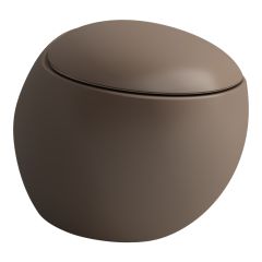 LAUFEN ILBAGNOALESSI, Závesné WC, Rimless, hlboké splachovanie, Café matná 188, 585x390 mm, H8209711880001