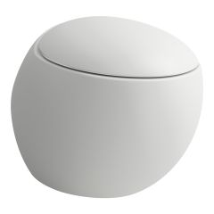 LAUFEN ILBAGNOALESSI, Závesné WC, Rimless, hlboké splachovanie, Biela matná 757, 585x390 mm, H8209717570001