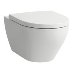 LAUFEN MODERNA S, Závesné WC DESIGN, Rimless, Silent flush, hlboké splachovanie, Biela LCC Active A00, 560x360 mm, H821541A000001