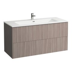 LAUFEN LAUFEN PRO S Umývadlo slim so skrinkou 120 cm, s 2 zásuvkami, vr. deliaceho systému do zásuviek, 1200x500x610 mm, Bledý brest 262, H8649632621041