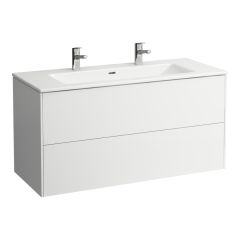 LAUFEN LAUFEN PRO S Umývadlo slim so skrinkou 120 cm, s 2 zásuvkami, vr. deliaceho systému do zásuviek, 1200x500x610 mm, Bledý brest 262, H8649632621071