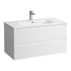 LAUFEN LAUFEN PRO S Umývadlo 'slim' so skrinkou 100 cm, s 2 zásuvkami, vr. deliaceho systému do zásuviek, 1000x500x535 mm, Biela lesklá 261, H8649672611041