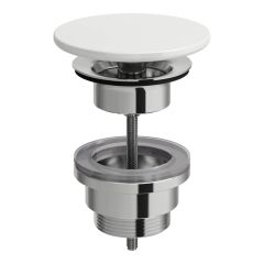 LAUFEN INO|SONAR Odpadový ventil s keramickou krytkou (neuzatvárateľný), 82x82 mm, farba Biela LCC Active, H898188A000001