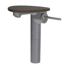 LAUFEN ADA Umývadlová stojánková páková batéria vysoká s výtokom 110 mm, bez výpusti, vrátane poličky bez otvoru, PVD nerez/kávová matná 504, HF506714504060