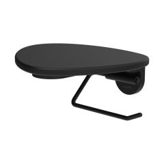 LAUFEN ADA Držiak WC papiera vrátane poličky bez otvoru, PVD čierna/čierna matná 513, HF506791513060