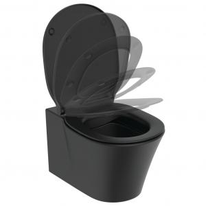 CONNECT AIR Rimless+ WC závesné 36x55 cm, farba hodvábna čierna, E2288V3
