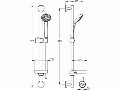 IdealRain sprchová kombinácia S1, B9502AA