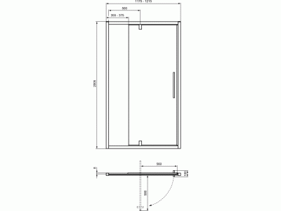 I.LIFE Pivotové dvere 120 cm, T4939EO