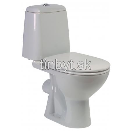 Eurovit | Sirius WC kombi 61x35 cm, rovný odpad, vrátane WC sedadla, W901101