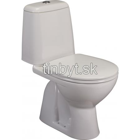 Eurovit | Sirius WC kombi 61x35 cm, spodný odpad, vrátane WC sedadla, W902801