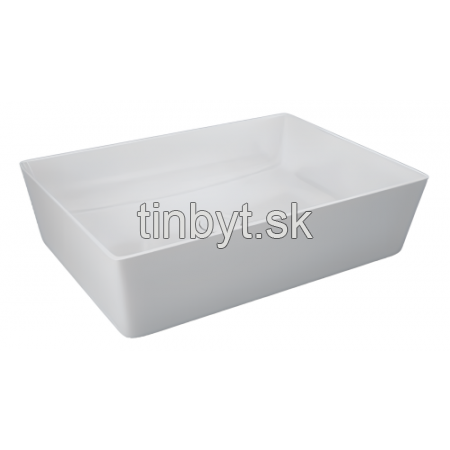RAK FEELING Umývadlo na dosku lesklá biela 50x36x13 cm, FEECT5000
