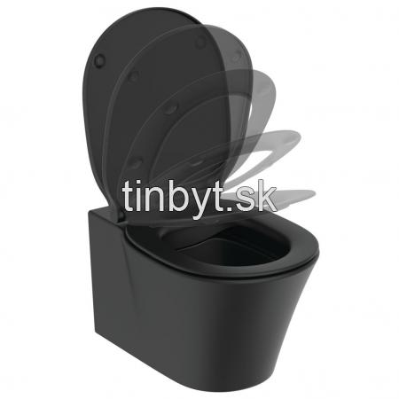 CONNECT AIR Rimless+ WC závesné 36x55 cm, farba hodvábna čierna, E2288V3