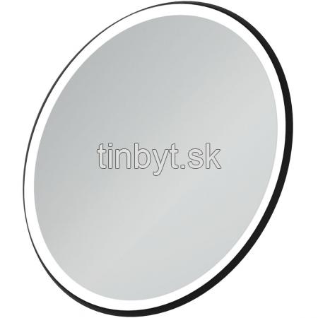 CONCA Kruhové zrkadlo Ø 90 cm s kovovou rozetou s LED osvetlením, T4133BH