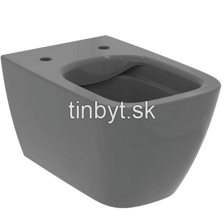 I.LIFE B WC závesné hranaté RIMLESS+ 54x36 cm, farba šedá lesklá, T461458
