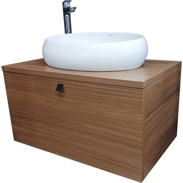 STEP Skrinka pod umývadlo 80 cm, T7268 + STEP Vrchná doska 80 cm, T7269 + STEP Madlo k nábytku, T7252