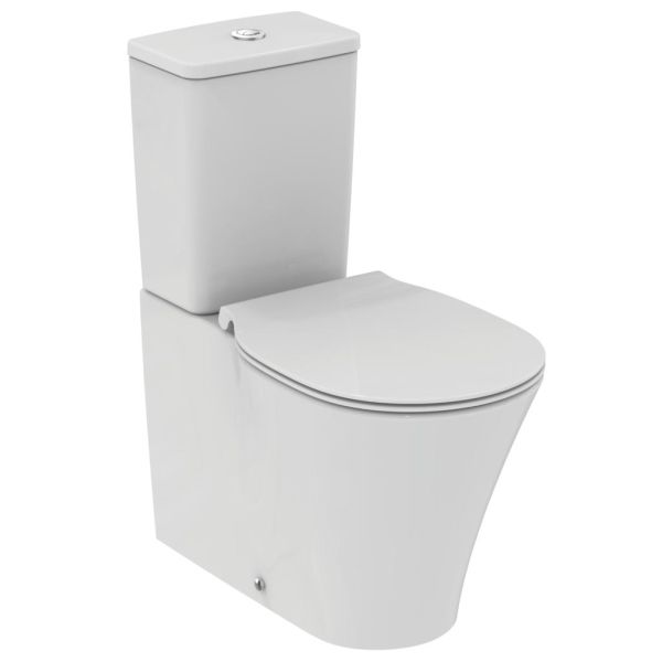 PACK, CONNECT AIR AQUABLADE WC kombi misa rovný odpad, E0137 + CONNECT AIR WC kombi nádrž 4,5/3l, spodné napúšťanie, E0734