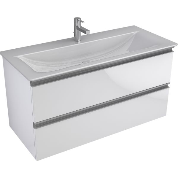 IOTA Skrinka pod umývadlo 100 cm bez hornej dosky, dvojšuflík, TI0016ZW