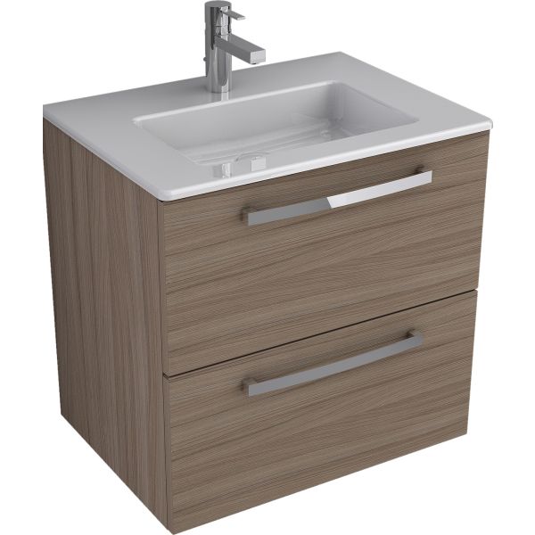 ALPHA Skrinka pod umývadlo 60 cm, dvojzásuvka bez hornej dosky, TI0402ZA