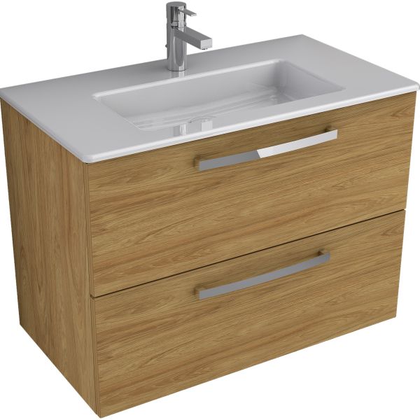 ALPHA Skrinka pod umývadlo 80 cm, dvojzásuvka bez hornej dosky, TI0404ZB