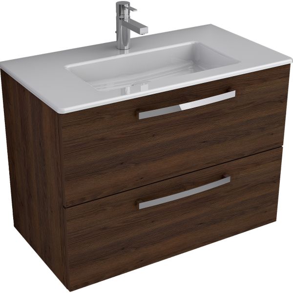 ALPHA Skrinka pod umývadlo 80 cm, dvojzásuvka bez hornej dosky, TI0404ZD