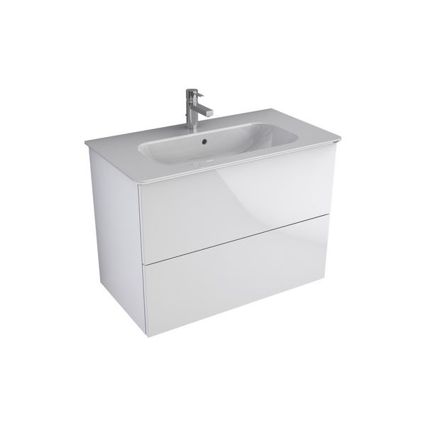 ALPHASOFT+ Umývadlo a skrinka pod umývadlo 80 cm, dvojzásuvka, PA0034ZW, T055801