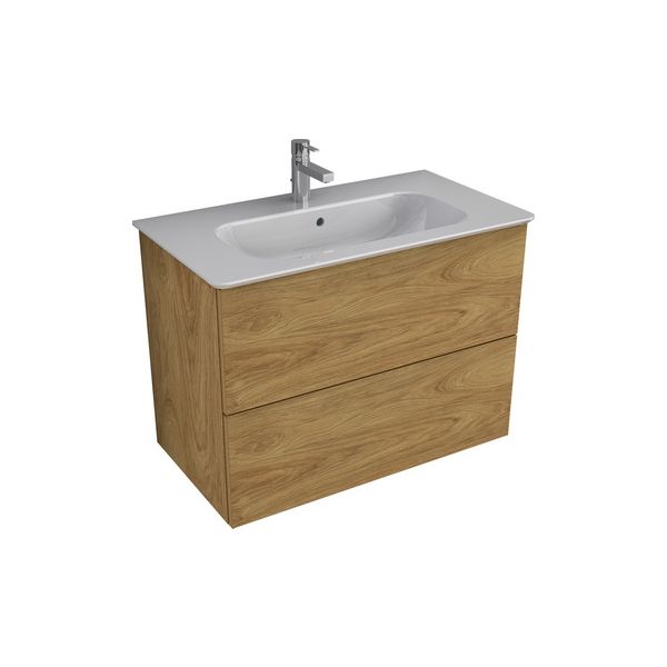 ALPHASOFT+ Umývadlo a skrinka pod umývadlo 80 cm, dvojzásuvka, PA0034ZB, T055801