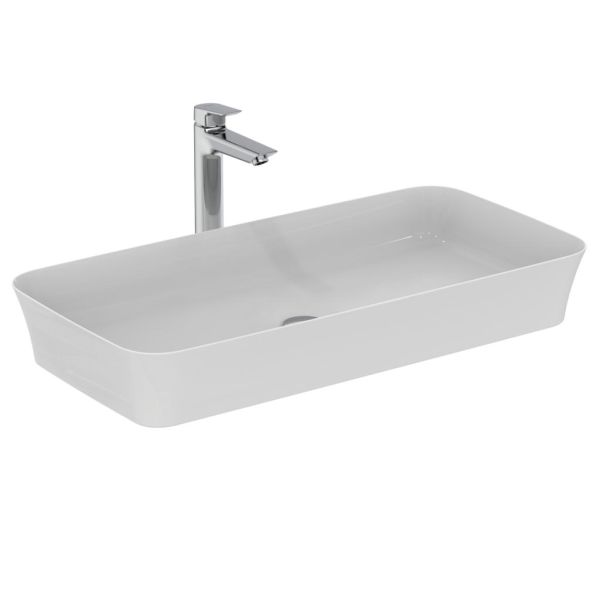 IPALYSS Umývadlo na dosku 80x40 cm bez prepadu, bez otvoru pre batériu, E1391MA