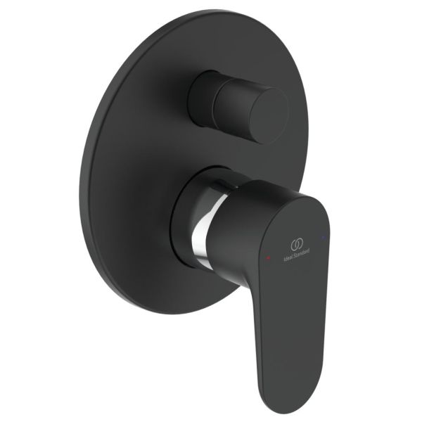 CERAFINE O Vaňová batéria čierná matná, podomietková, diel 2 + diel 1, kompletný set, A7193U4