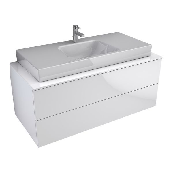 ELYT L Skrinka s hornou doskou 120x50x50 cm, dvojzásuvka 3/4 výsuv, TI0806ZZ