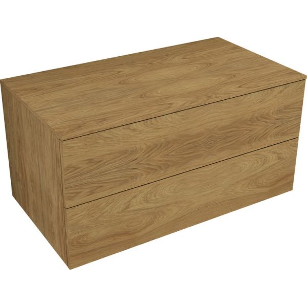 ELYT L Skrinka s hornou doskou 100x50x50 cm, dvojzásuvka 3/4 výsuv, TI0804ZB