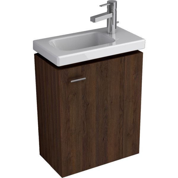 PACK CONNECT SPACE Umývadielko 45x25 cm Pravé, E132101 + ETA Skrinka pod umývadielko 43x55,5x24 cm, TI0102ZD, PA0035ZD