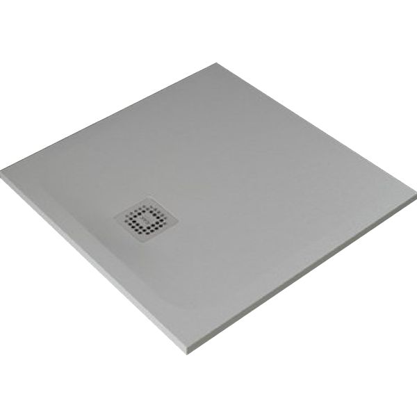 FEELING 80x80x3 cm Sprchová vanička Betonovo Sivá, RFST080080.503