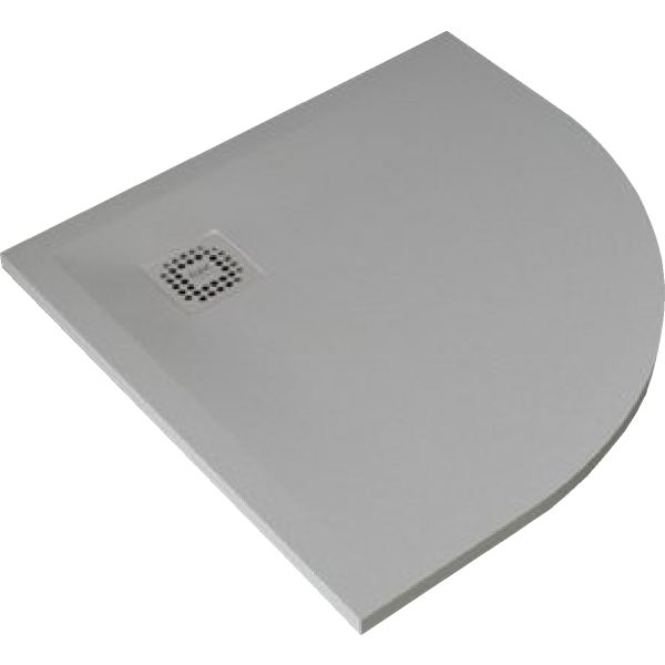 FEELING 80x80x3 cm Sprchová vanička Betónovo Sivá, RFQU080080.503