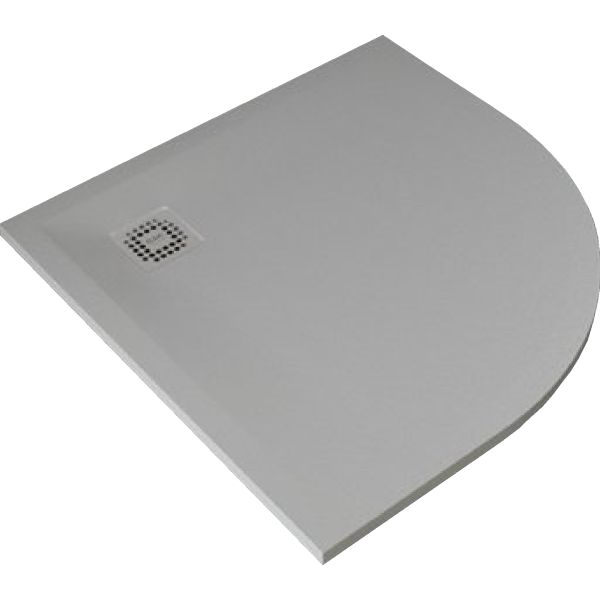 FEELING 90x90x3 cm Sprchová vanička Betónovo Sivá, RFQU090090.503