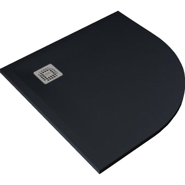 FEELING 90x90x3 cm Sprchová vanička Čierná, RFQU090090.504