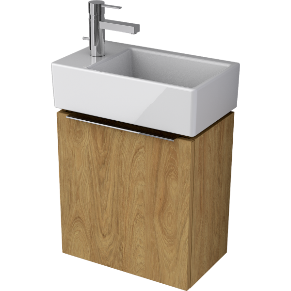 PACK STRADA Umývadielko 45x27 cm Ľavé, K081701 + BETA Skrinka pod umývadielko 43x47x26 cm, TI0502ZB, PA0045ZB